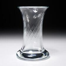 William Yeoward Swirl Crystal Vase Signed  6