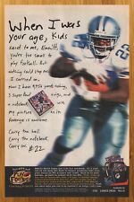 1996 NFL Play Football Print Ad/Poster Emmitt Smith School Supplies 90s Kid Art picture