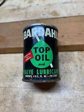 Original Vintage Bardahl Top Oil and Valve Lubricant Full 4 Ounce Can picture