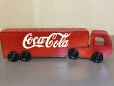 RARE Wooden  coca cola Semi Truck Pencils Straws Crayons Collectible picture