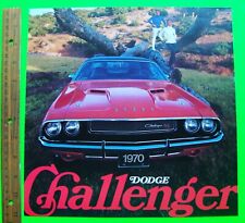 1970 DODGE CHALLENGER HUGE 12-pg COLOR CATALOG Brochure CONVERTIBLE HEMI Xlnt++ picture