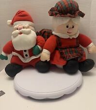 Vintage Santa Mrs Clause Nylon A Pair About 11”. Used picture