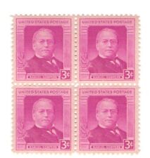 Samuel Gompers AFL Labor Union Founder 73 Year Old Mint Vintage Stamp Block picture