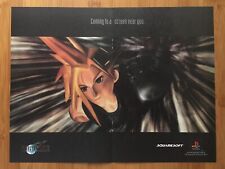 1997 Final Fantasy VII 7 PS1 Vintage Print Ad/Poster Official Cloud Strife Art picture