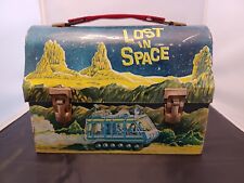 Vintage 1967 Lost In Space Metal Dome Lunchbox & Thermos picture