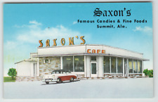 Postcard Chrome Saxon's Cafe Candies and Restaurant Summit, AL picture