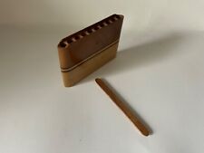 Antique Vintage Wooden Sliding Top Cigarette Case 4.5