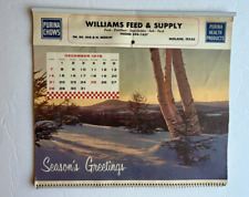 1976 Purina Calendar Williams Feed & Supply  Midland Texas Memorabilia picture