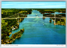 c1980s 1000 Islands Ontario Canada Bridge Continental Postcard picture