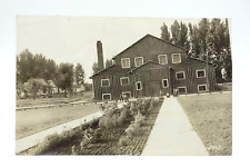 Barn With Farm Boys Rose City 1941 RPPC Real Photo Postcard picture