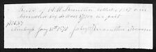 1863 Jabez Knowlton* Newburgh, ME J.B. Morse & Co. Hand Written Receipt for Axes picture