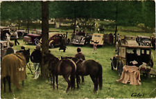 Aiken Horse Show Old Cars Aiken South Carolina Divided Unposted Postcard Antique picture