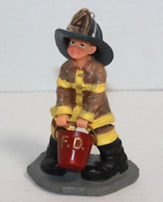 2009 Vanmark Red Hat Of Courage Boy Firefighter Figure picture
