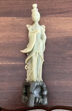 Vintage Carved Resin Chinese Kuan Yin 11