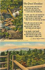 The Great Smoky Mountains Postcard Curt Teich & Co Tennessee Posted Linen 1940s picture