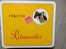 Vintage (1960) Empty Ritmeester Pikeur 20 Cigar/Cigarette Tobacco Tin - Holland picture