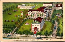 View of Hotel Bauman, Spring Valley NY Vintage Postcard X65 picture