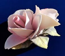 Vintage E&R Royal Crown Italian Hand Painted Porcelain 3D Pink Roses picture