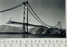 Vintage Greeting Card Old Photo Of Building The Golden Gate Bridge Unique Art P1 picture