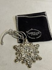 Sterling Silver Snowflake Ornament Gorham 1971 picture