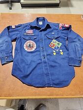 Vintage 1970's Cub Scout Shirt with Badges And Patches picture