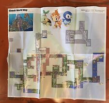 Vtg pokémon poster map Sinnoh World Map. Underground map . 22”x20” picture