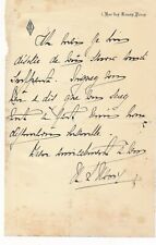 Marie-Louise MARSY Autograph Letter Signed a Suffering Friend Actress Theatre picture