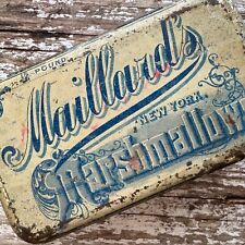 RARE Vintage Marshmallow Tin - 1/4 Pound Maillards New York picture