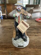 Emmett Kelly Flambro Musical Figurine Limited Edition 9” Tall picture
