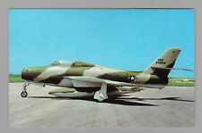 Republic F-84F Thunderstreak USAF Fighter Jet Aircraft Postcard    Unused picture