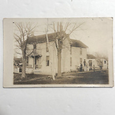 Antique 1915 Photo Postcard Family Home Girl On Post Puckett Pineville Missouri picture