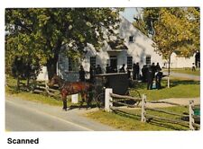 PA Postcard Heart of Dutchland Mennonite Meeting House Amish Dutch Vtg Postcard picture