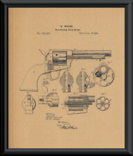 1875 Colt Revolving Pistol Patent Reprint Print 8x10 Revolver Handgun Peacemaker picture