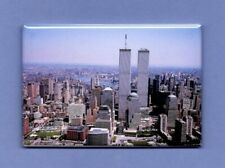 NEW YORK CITY *2X3 FRIDGE MAGNET* CITY BIG APPLE BUILDINGS PARK ISLAND MANHATTEN picture