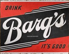 Drink Barq's Root Beer It's Good Vintage Novelty Sign 16