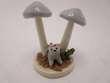 Old Vintage Carol Meindl Nova Scotia Mushroom and Mouse Figurine 2 3/4