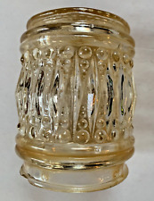 Vintage Amber hobnail bubble glass light shade for Porch light fixture ART DECO picture