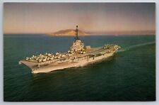 USS Yorktown CVS 10 Navy Anti Submarine Support Aircraft Carrier Photo Postcard picture