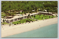 Postcard Florida, Sanibel Island, Reef Resort Motel Aerial View Vintage A197 picture