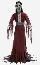 NEW- Haunted Living 5'FT Pneumatic Ghostly Woman Scary Halloween Decoration picture