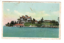 Postcard: Dark Island, Chippewa Bay, St. Lawrence County, NY (New York) - river picture