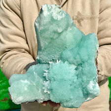 7.2LB Natural blue texture stone crystal,Heteropolar of Chinese blue aragonite picture