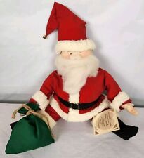 Vtg Overly-Raker Santa 1990 Stuffed Figure #1818 picture
