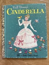 VINTAGE 1950 1974 Little Golden Book, Walt Disney's Cinderella. picture