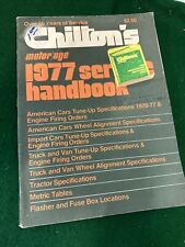 Chiltons Motor Age 1977 Service Handbook, Automobile Mechanics Guide picture