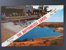 Roswell New Mexico The Bottomless Lakes State Park Chrome Postcard 1950s Vintage picture