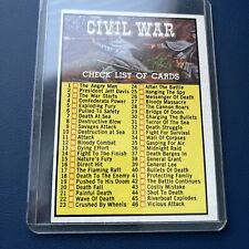 TOPPS 1962 CIVIL WAR NEWS CARD#88- CHECK LIST OF CARDS IN EXCELLENT CONDITION picture