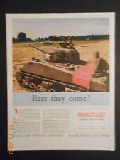 3 1943 WWII War Hercules Powder CO WIlmington DE ads U.S. Tank Cockpit flares picture