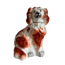 Antique English 19th Century Victorian Staffordshire King Charles Spaniel Dog picture