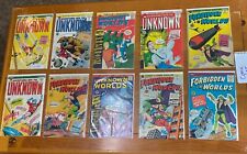 Lot of 10 (LOT D) 1960s RARE Adv. Unknown and Forbidden Worlds Mid to High Grade picture